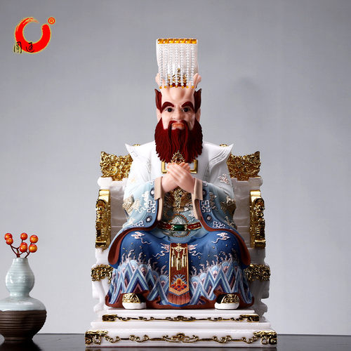 九龙椅龙王爷神像汉白玉