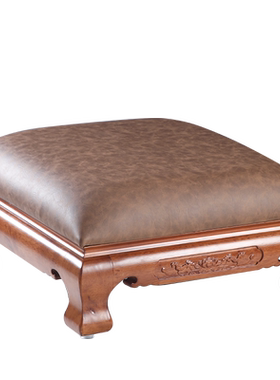 高端四脚实木皮拜垫跪垫家用