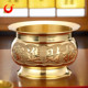 黄铜招财香炉黄铜家用大号铜香炉室内上香供佛财神爷香炉插香供香