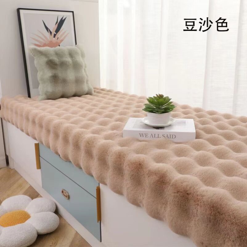 记忆棉炕床全铺高级3D泡泡毛垫毛绒脚垫卧室流水宠物网红ins椅垫
