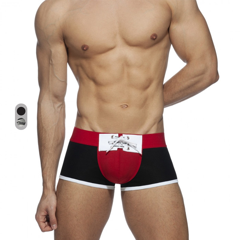 ADDICTED 分仓囊袋系带性感低腰运动透气舒适男士平角内裤AD220