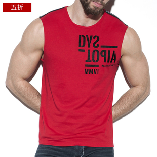 无袖 男士 T恤 透气棉印花运动修身 TS228 健身跑步 COLLECTION