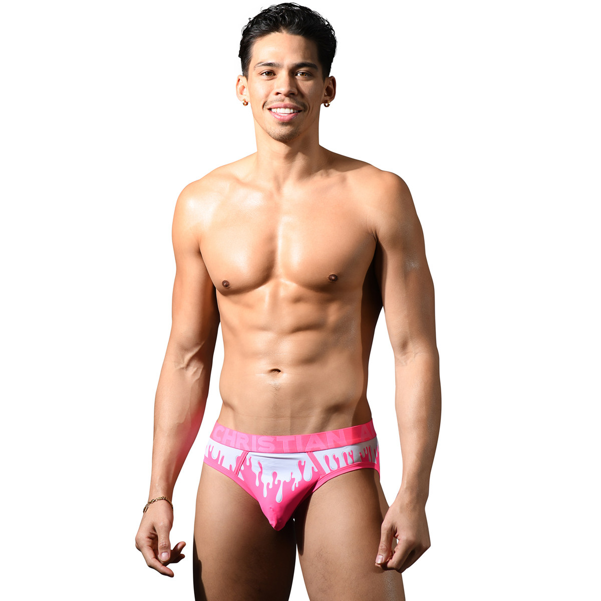 ANDREW CHRISTIAN 立体囊袋柔软印花低腰男士三角内裤 AC93674