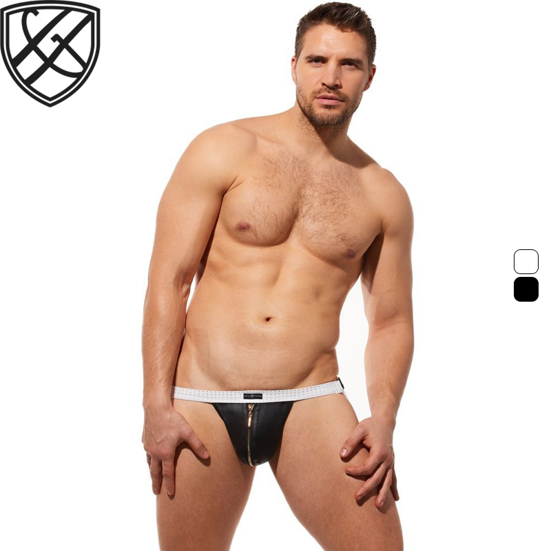 GREGGHOMME皮革提臀男双丁内裤