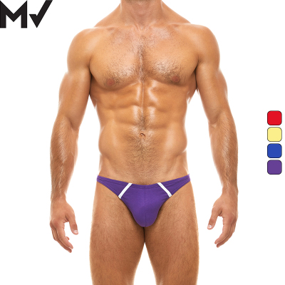 立体囊袋高叉U凸撞色三角内裤