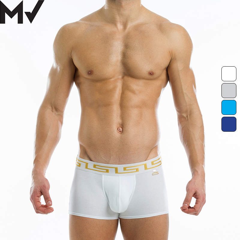 立体囊袋腰带弹力棉男士平角内裤