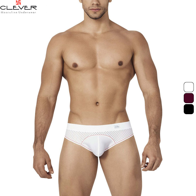 Clever Moda 立体囊袋网纱网眼透气透薄柔软顺滑男士三角内裤0263