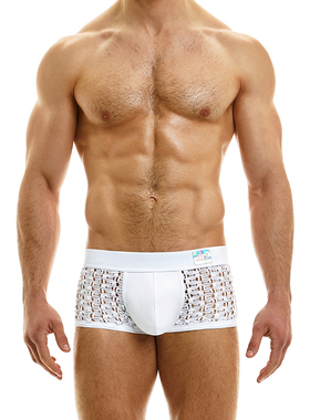 MODUS VIVENDI 立体囊袋针织镂空编织网眼低腰男士平角内裤02321