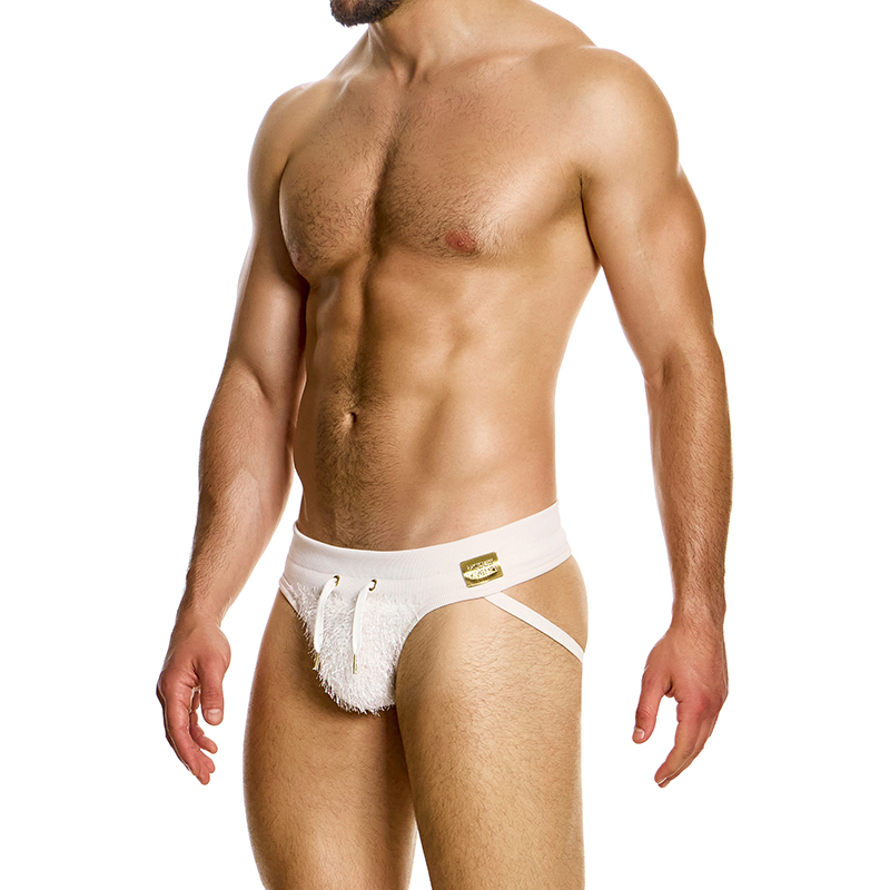 MV性感男士双丁内裤复古绒毛