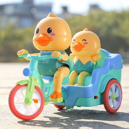 电动音乐小鸭子三轮车