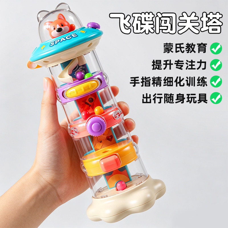 【6合一】趣味飞碟闯关塔机关盒图片