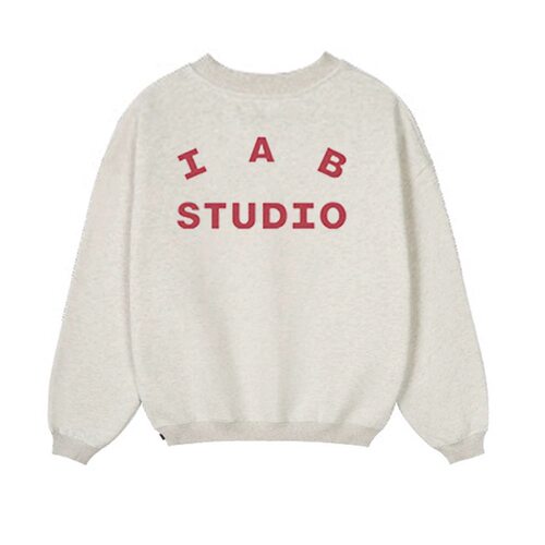 韩国IAB STUDIO加绒男女通用高品质秋冬卫衣长袖套头外套
