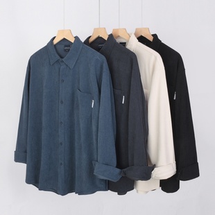 美式重磅灯芯绒！柔软亲肤！挺括有型！秋冬新款男士百搭长袖衬衫