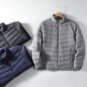 男士 轻暖有型 秋冬新款 蓄热保暖 立领休闲羽绒服外套 90绒填充