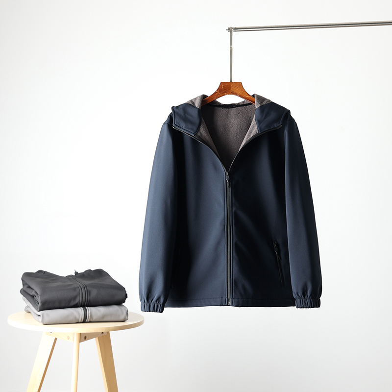 春秋户外运动连帽冲锋衣夹克外套