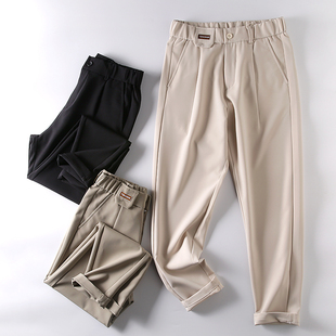 立体剪裁 西裤 抗皱爽滑透气 商务小直筒休闲裤 春夏男士 轻奢风