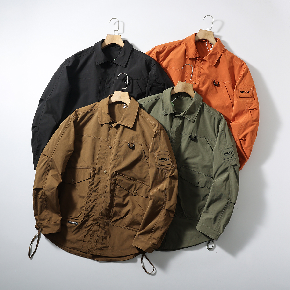 户外防风防水复古多口袋工装夹克