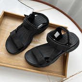 凉鞋 出口欧美单 男士 户外魔术贴潮流休闲沙滩鞋 柔软橡胶底 夏季