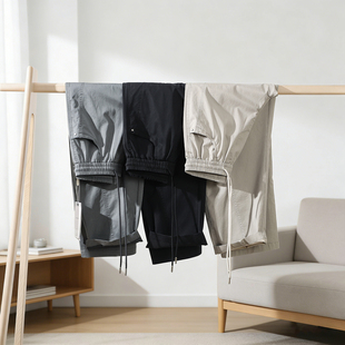 立体剪裁 休闲裤 春夏男士 舒爽亲肤直筒阔版 薄款 天丝莱赛尔混纺