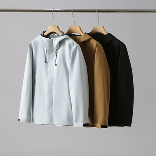 秋季 3D立裁 男户外连帽软壳衣外套 三防压胶冲锋衣 机能防泼水