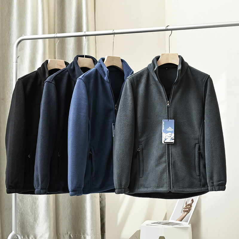 户外抓绒衣！亲肤细腻摇粒绒！蓄热锁温！秋冬男时尚立领休闲外套,男装,夹克,淘宝优惠券,粉丝福利购,淘宝优惠卷