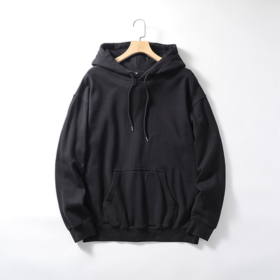 加绒保暖连帽卫衣春秋基础上衣男