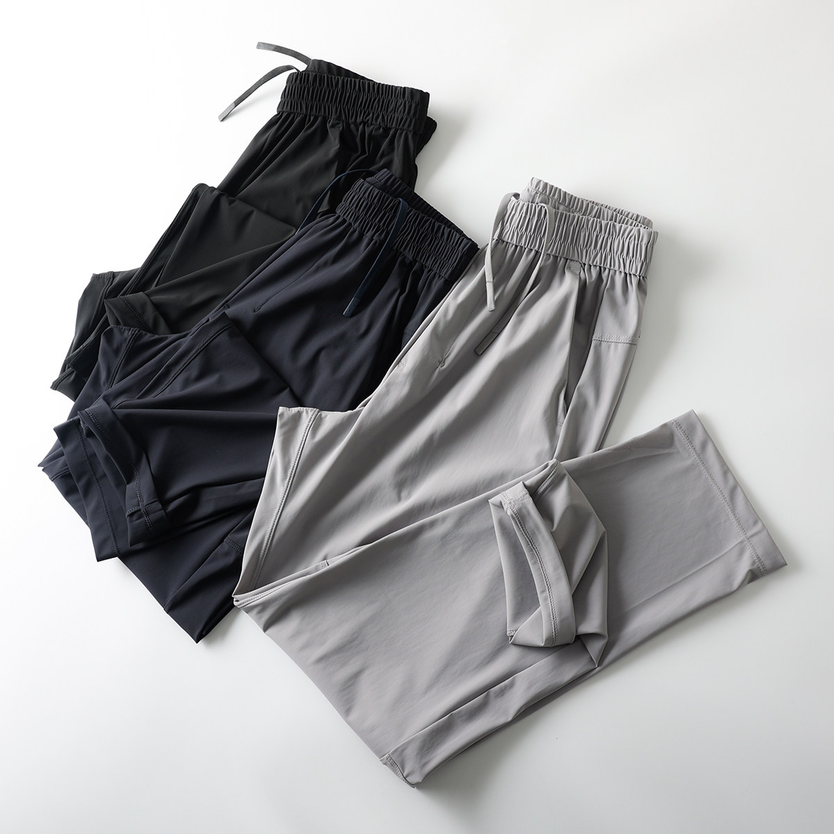 凉感降温冰皮裤！360°高弹！冰爽透气！男薄款松紧腰运动休闲裤,男装,休闲裤,淘宝优惠券,粉丝福利购,淘宝优惠卷