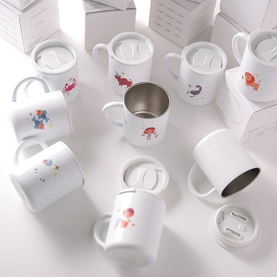 卡通星座马克杯316不锈钢保温杯