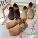 一脚蹬百搭绒面软底懒人豆豆鞋 春夏男士 可踩两穿 复古勃肯鞋