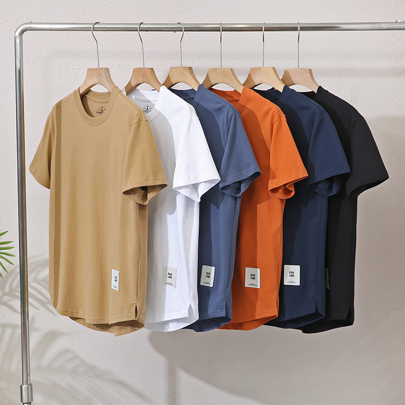 舒适全棉透气排汗圆领短袖T恤衫