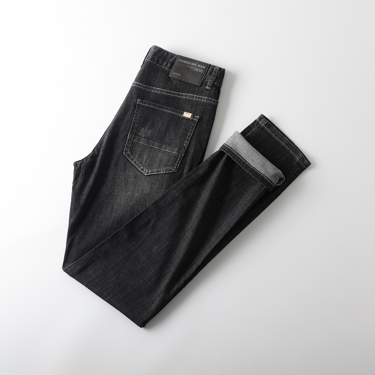 软糯舒适薄款透气弹力水洗牛仔裤