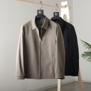 厅局行政风！激光切割！挺括有型！新款男士商务休闲翻领夹克外套