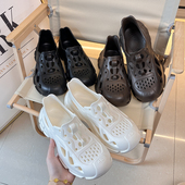 拖鞋 沙滩洞洞鞋 潮 男士 轻量户外防滑厚底凉鞋 EVA一体成型 夏款