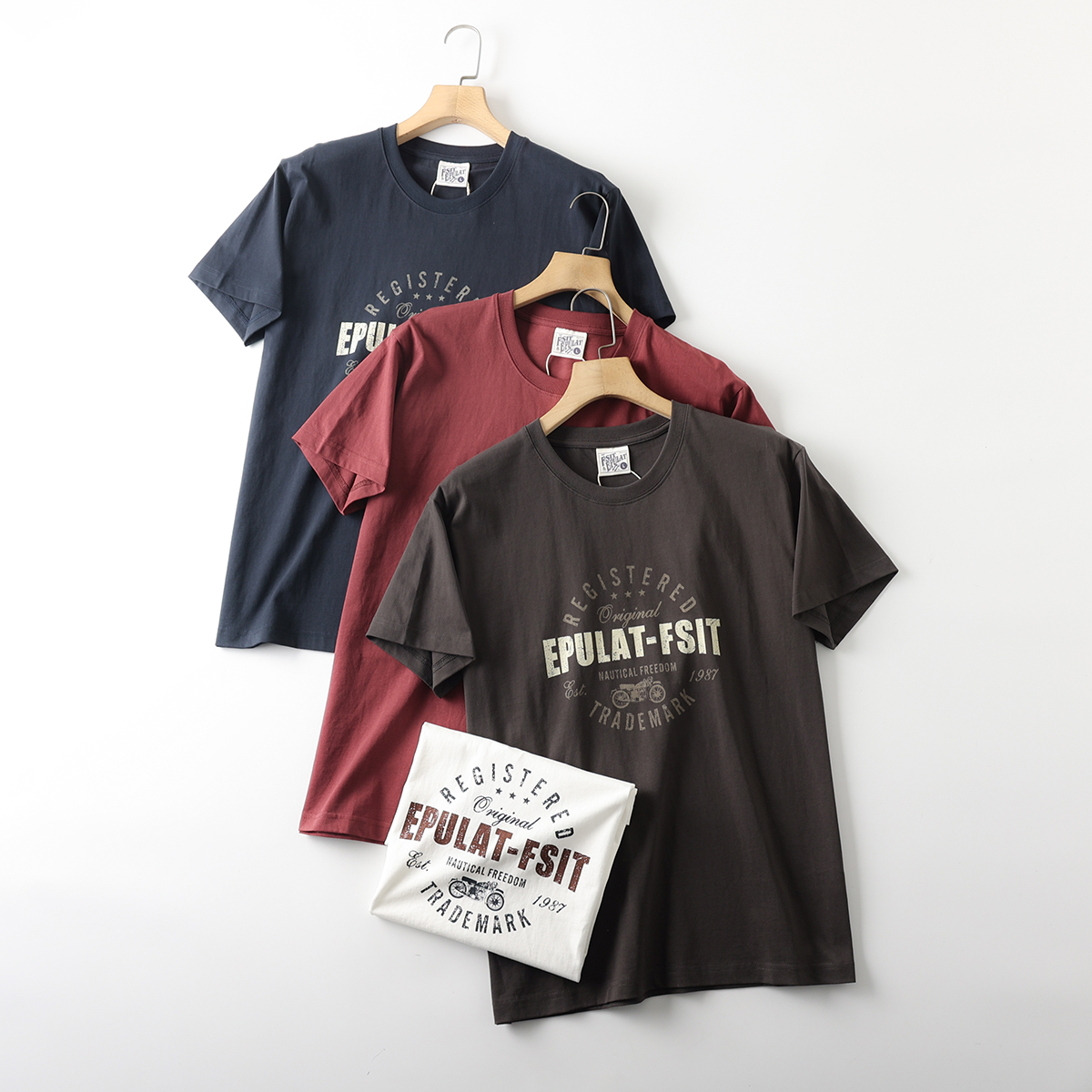 潮流字母印花舒适全棉短袖T恤衫