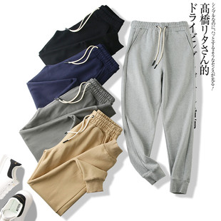 纯色运动休闲束脚卫裤 秋冬男士 470g升级加绒加厚面料 无惧寒风