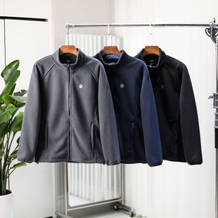 秋冬男士 400g蓄热摇粒绒 聚热锁温 5℃ 立领保暖抓绒衣外套 上身