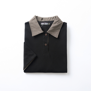 亲肤全棉 休闲 polo衫 美式 老钱风翻领短袖 夏季 假两件设计 男士