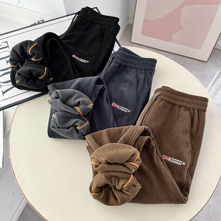 设计师款!柔软灯芯绒!聚热锁暖!秋冬男士加厚百搭束脚裤休闲裤