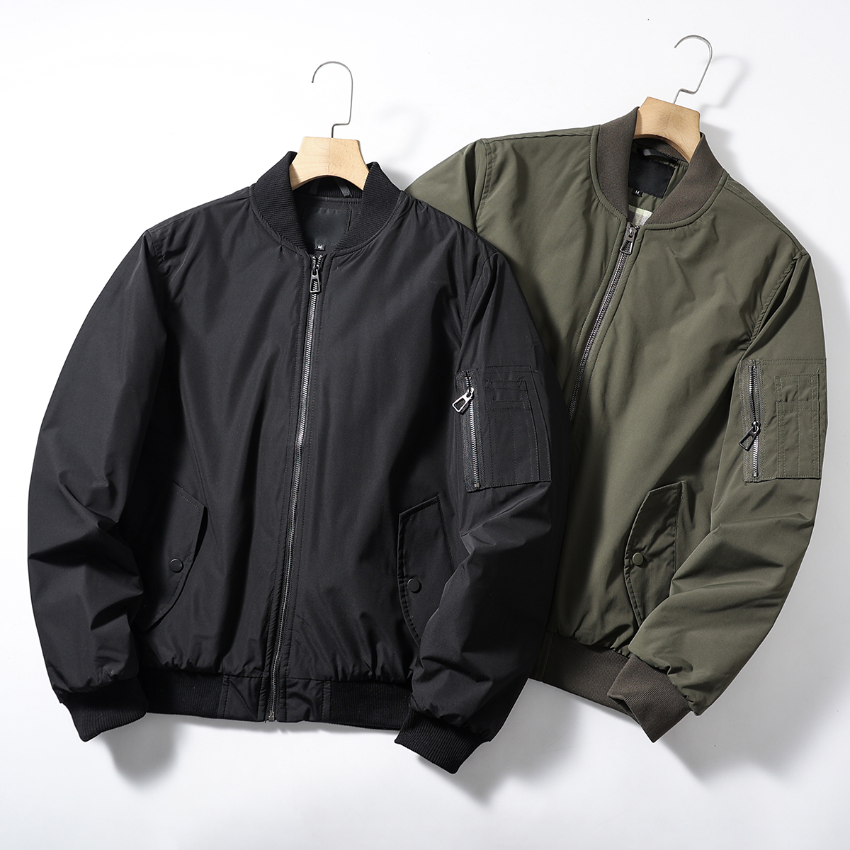 加厚绗棉保暖棒球领夹克式棉服潮