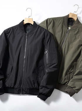 加厚绗棉保暖棒球领夹克式棉服潮
