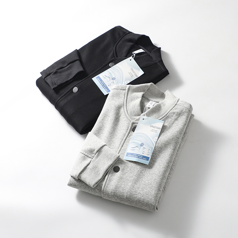 五明治空气层抗皱有型棒球领夹克