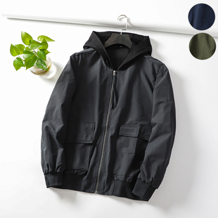 硬货 刚需!潮范儿十足!秋装新品男士拼接帽工装多口袋休闲夹克