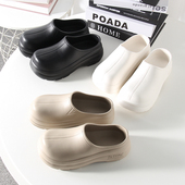 超轻EVA材质 女款 夏季 原地增高5cm 户外小个子防滑包头凉拖鞋 潮