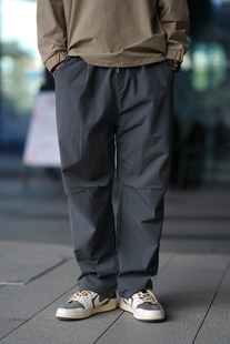 梭织弹力休闲裤 山系机能风 男士 秋季 户外运动裤 新款 宽松直筒版