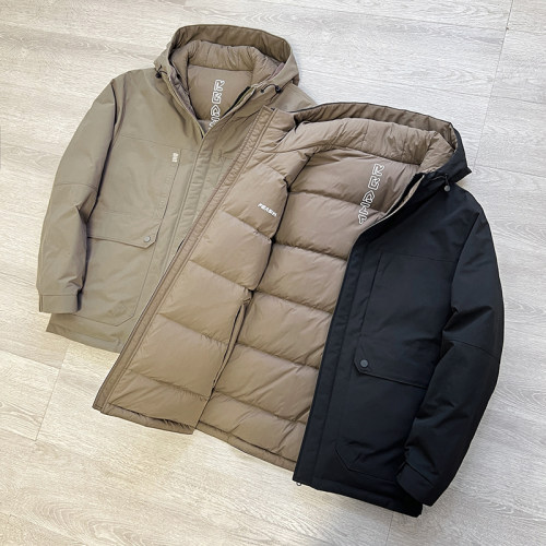双面穿蓬松保暖连帽加厚羽绒服潮