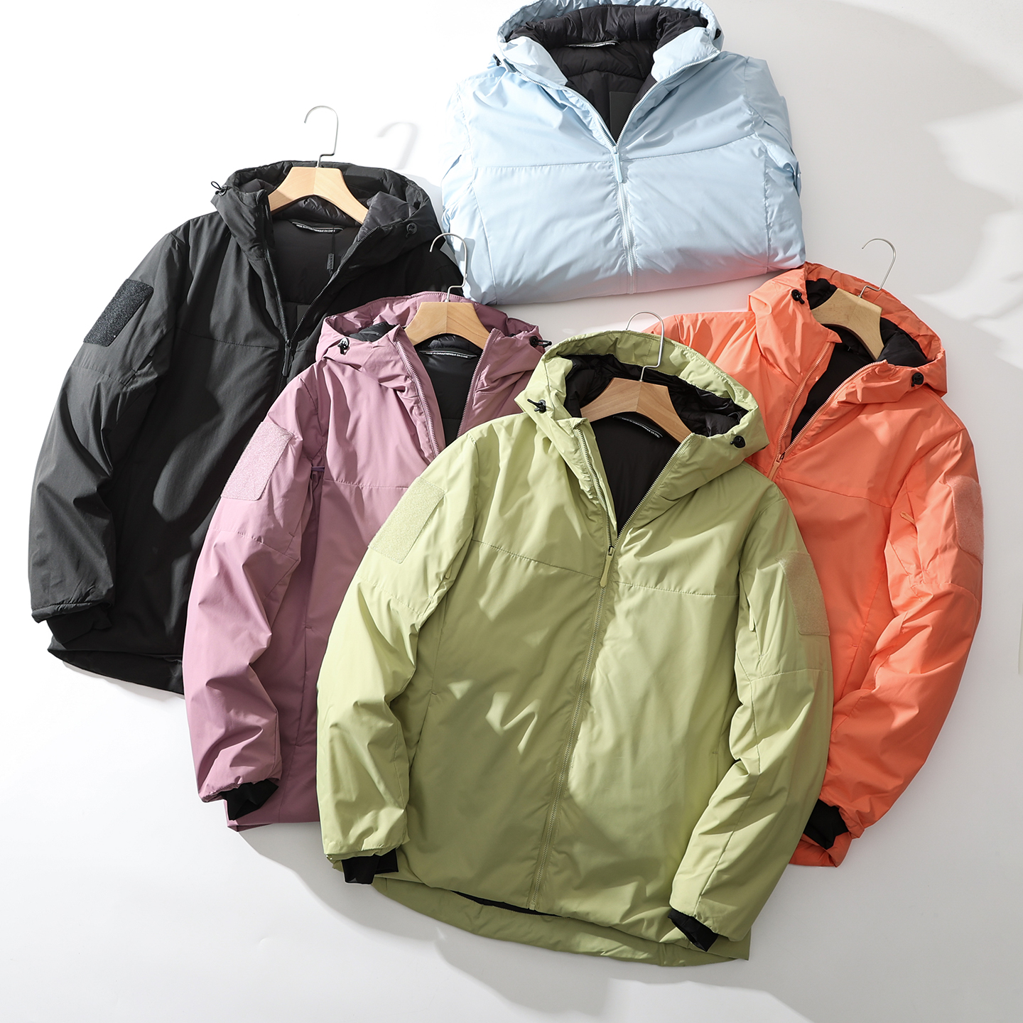 男女款轻量化户外连帽运动棉服潮