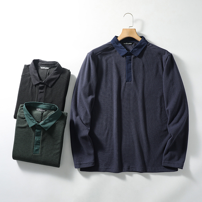 户外轻盈保暖翻领抓绒长袖打底衫