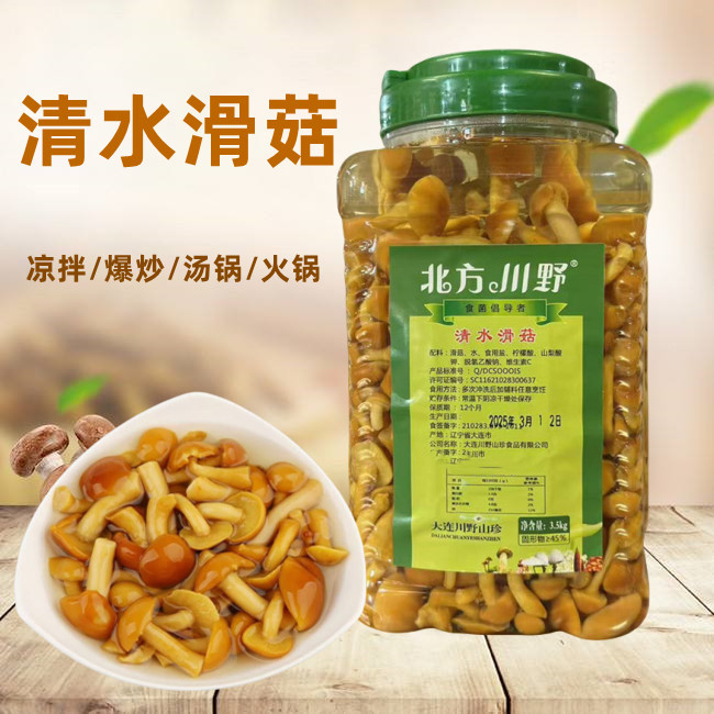 北方川野清水滑菇磨菇食用菌牛肝菌草菇茶树菇煲汤火锅凉拌爆炒菌