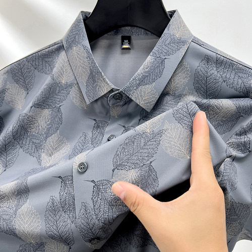 轻奢冰丝男士短袖POLO衫夏季