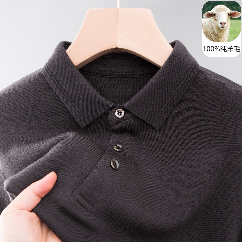 中老年爸爸装上衣针织打底羊毛衫